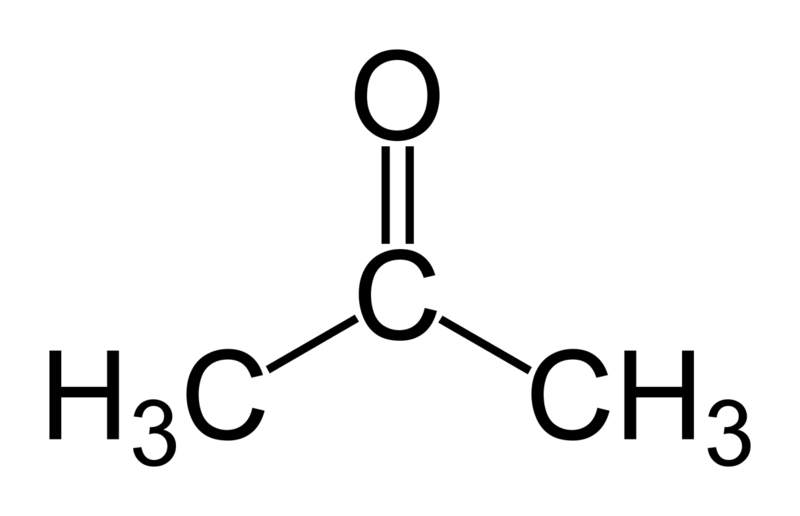 Acetone-structure
